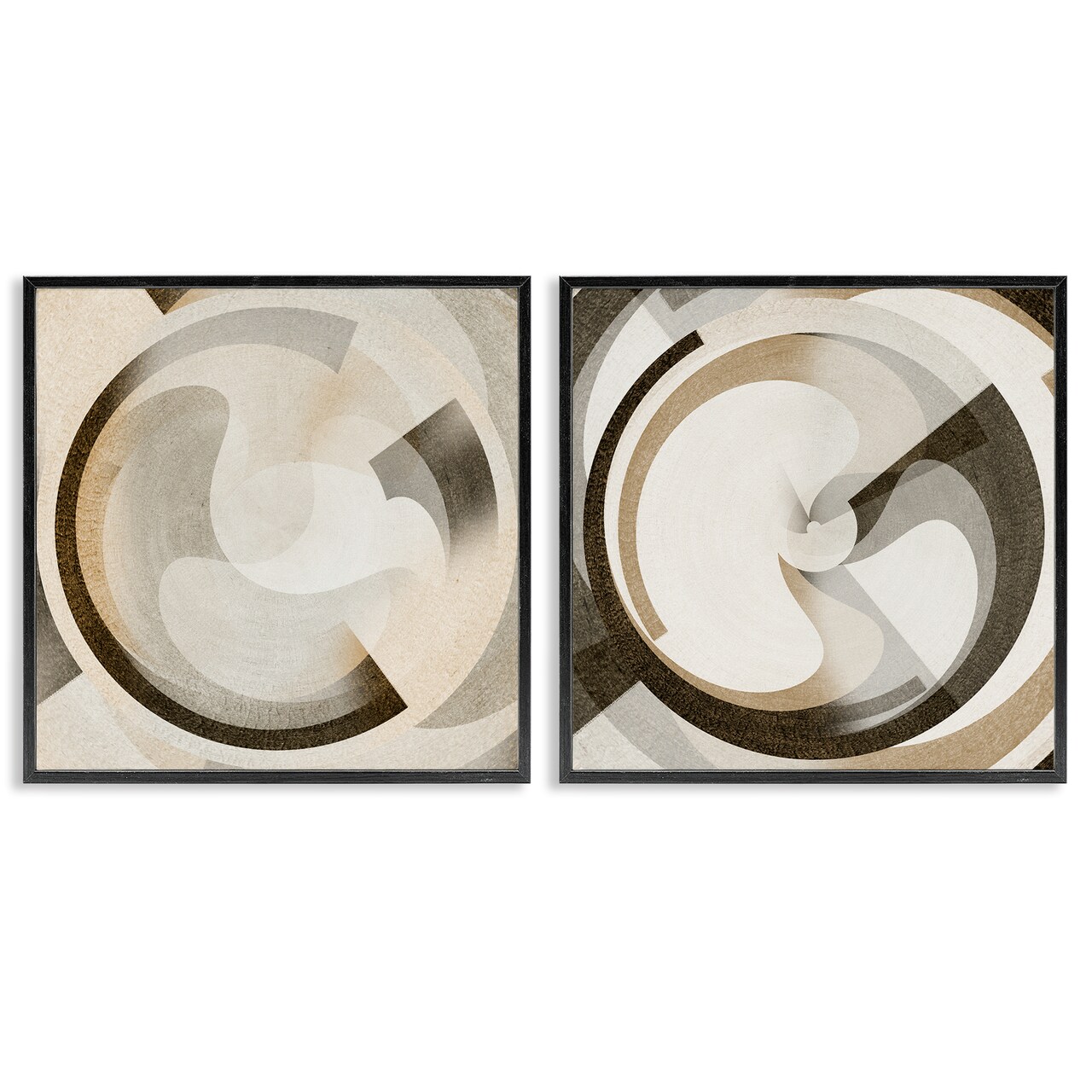 Stupell Industries Boho Centric Vortex 2pc Framed Giclee Wall Art Set Design by Noah Bay